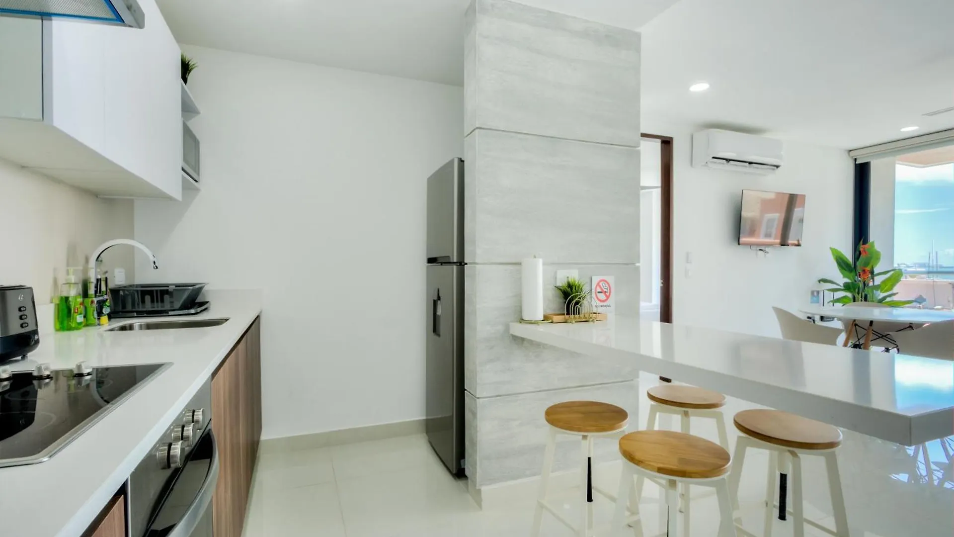 Departamento En Zona Hotelera Con Acceso A Alberca En Rooftop Cancun Apartment